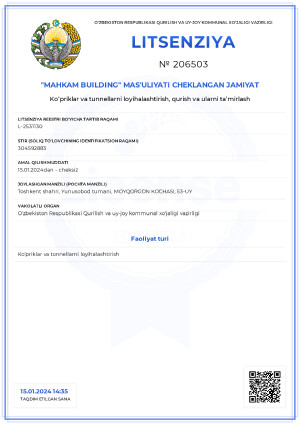 Ko'priklar va tunnelar litsenziyasi